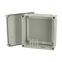 Fibox Flanged Base with screws for mounting