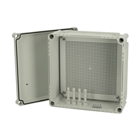 Fibox Flanged Base with screws for mounting