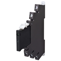 OMRON Slimline SSR 6mm, incl. socket, 24V AC/DC
