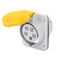 GEWISS 10DEG. PANEL SOCKET IP44 2P+E 16A 110V 4H