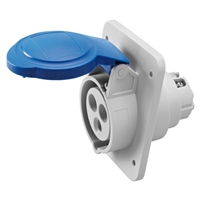GEWISS 10DEG. PANEL SOCKET IP44 2P+E 16A 230V 6H
