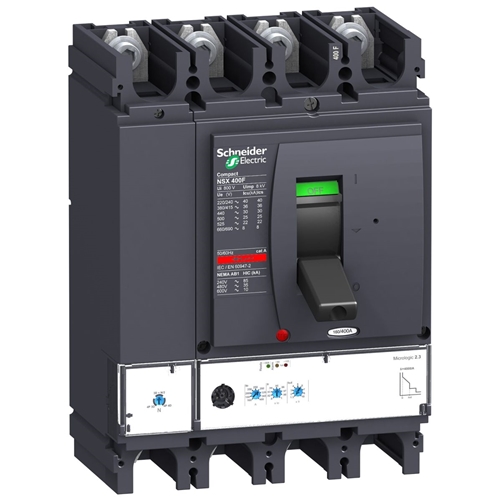 SCHNEIDER 4P 4D M/LOGIC 2.3 NSX400N 100A