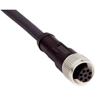 SICK FEMALE CONNECTOR, M12, 8PIN, 2MTR