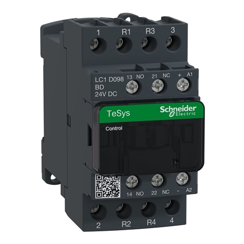 SCHNEIDER CONTACTOR 20A 4 PL 2NO+2NC 24V DC.