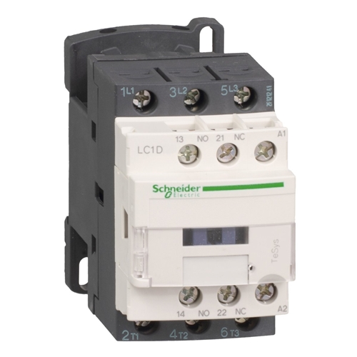 SCHNEIDER CONTACTOR 18A AC-3 600V 50/60HZ