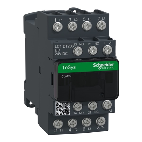 SCHNEIDER CONTACTOR 4P 4N/O AC-1<=440V 20A 24V DC