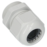 IP68 PLASTIC CABLE GLAND M12 GREY RAL
