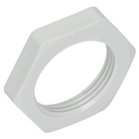 LOCKNUT M12 NYLON LIGHT GREY RAL7035