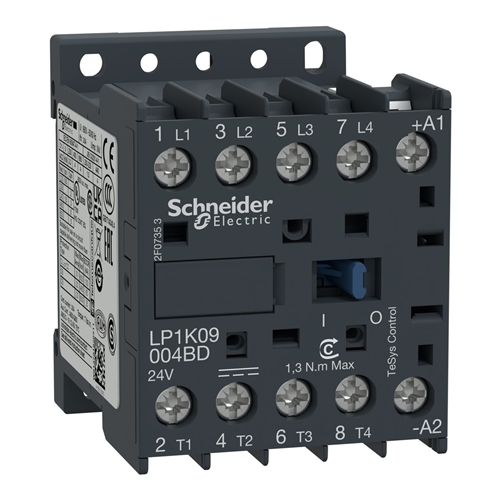 SCHNEIDER CONTACTOR 4NO 20A AC 1POLE
