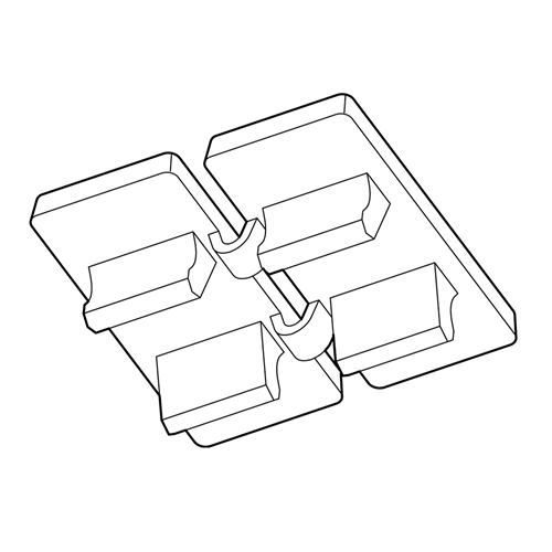 CEMBRE 4.2X6MM WHITE TERMINAL MARKER