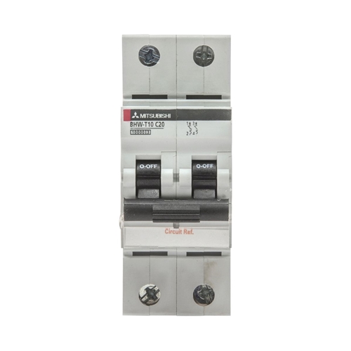 MITSUBISHI (291968) MCB 2-pole, Rated current 05A,