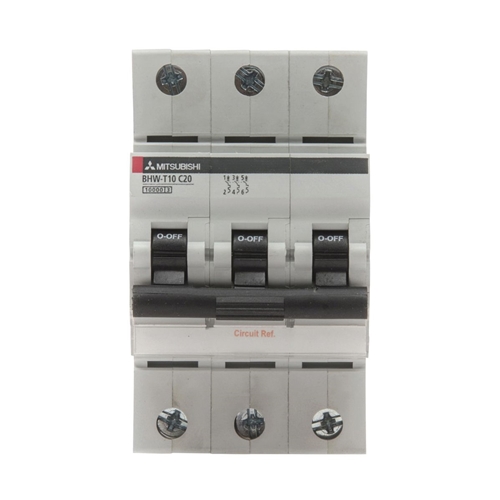 MITSUBISHI (291983) MCB 3-pole, Rated current 05A,