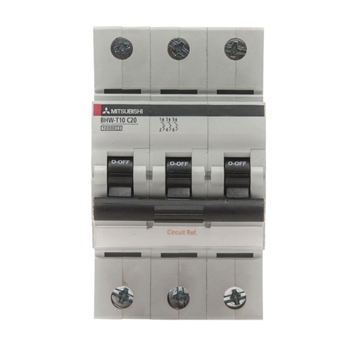 MITSUBISHI (291986) MCB 3-pole, Rated current