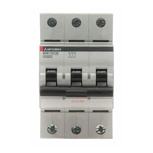MITSUBISHI (292079) MCB 3POLE D CURVE 6A