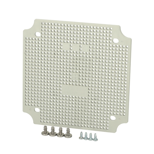 Fibox Plastic mountingplate, mounting screws,