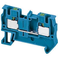 SCHNEIDER PUSH-IN TERM FEEDTHROUGH 2PTS BLUE 4MM