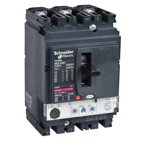 SCHNEIDER NSX160H MICROLOGIC 2.2 160A 3P3D