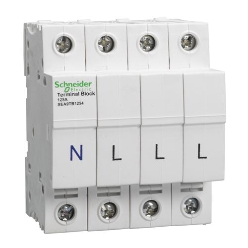 SCHNEIDER 125A Terminal Block 4 Pole