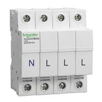 SCHNEIDER 125A Terminal Block 4 Pole