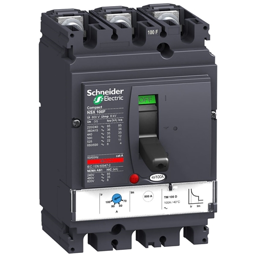 SCHNEIDER NSX100F 3P MCCB C/W TM63D TRIP