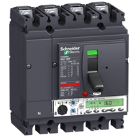 SCHNEIDER NSX160F 4 Pole MCCB with Micrologic 5.2a