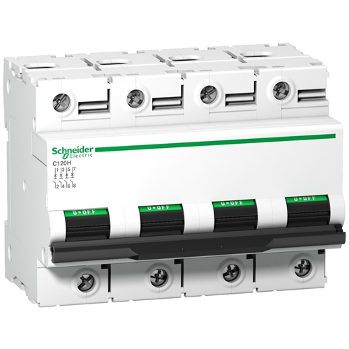SCHNEIDER IC120H 4P 63A D CURVE MCB