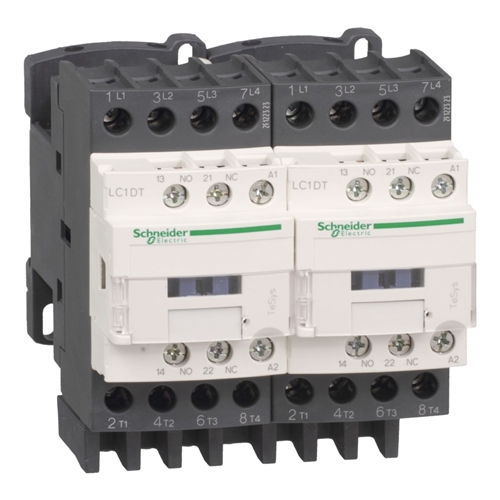 SCHNEIDER REVERSING CONTACTOR 220VAC 40A 4 POLE