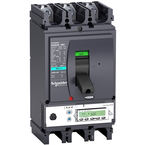 SCHNEIDER 3P 630A BREAKER WITH MICROLOGIC 5.3E
