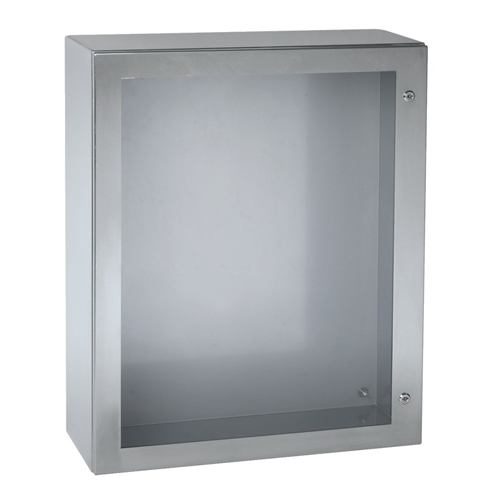 SCHNEIDER ENCLOSURE STAINLESS STEEL C/W GLAZED