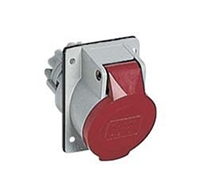 ILME PANEL MOUNT INCLINE SOCKET 16A 4PIN