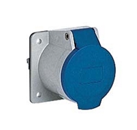 ILME SOCKET OUTLET 32A 230V BLUE PIN PANEL