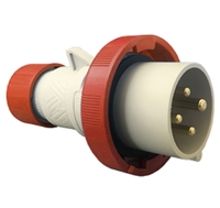 ILME PLUG 16A 4PIN 415V IP67 RED