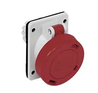 ILME FLUSH MTG INCLINED SOCKET 3PIN 415V 16A