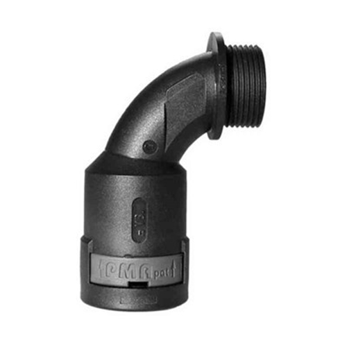 PMA 90DEG CURVED ELBOW BLACK PG21