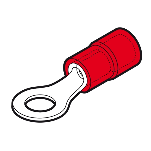 CEMBRE RF-M5 RED M5 RING TERMINAL (PACK 100)