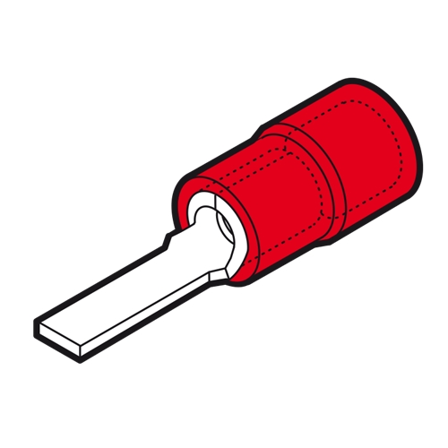 CEMBRE RF-PP12 RED BLADE TERMINAL (PACK 100)