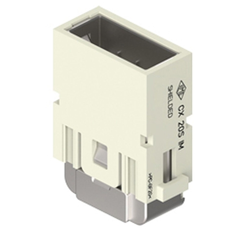 ILME HNM MALE MODULAR UNIT 20P 4A CRIMP SHIELD