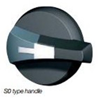 SOCOMEC HANDLE LHS RED/YELLOW