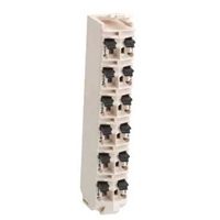 SCHNEIDER TERM BLOCK -6 PIN 24VDC WHITE