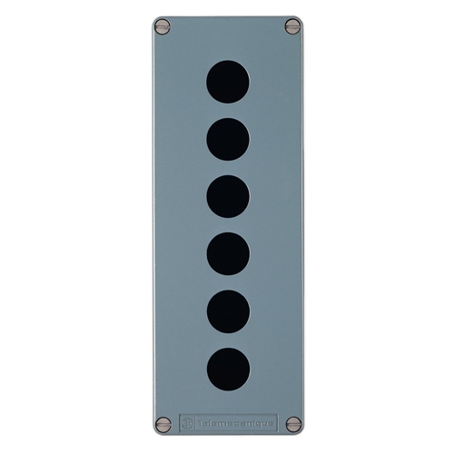 SCHNEIDER 6HOLE ZINC ALLOY ENCLOSURE BLUE 80 X 220