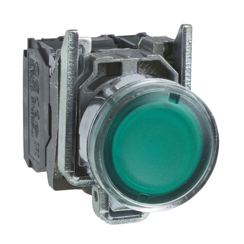 SCHNEIDER ILLUMINATED PUSHBUTTON 240V AC GREEN