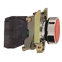 SCHNEIDER PUSHBUTTON FLUSH RED 1N/C