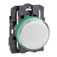 Schneider Electric white complete pilot light ?22