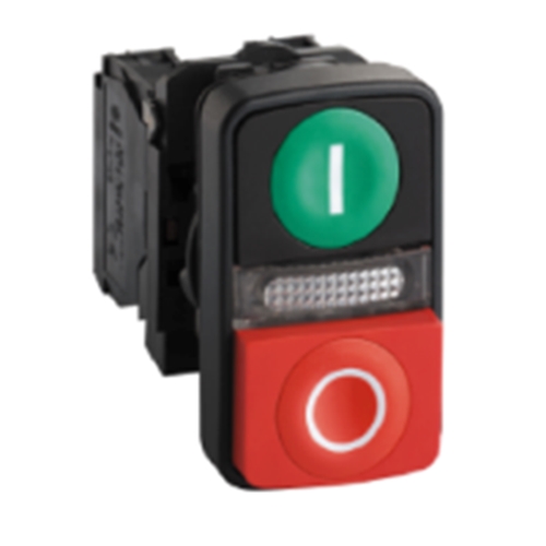 SCHNEIDER complete double headed pushbutton