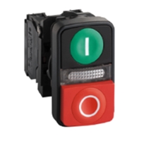 SCHNEIDER complete double headed pushbutton