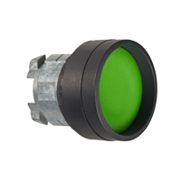 SCHNEIDER PB RECESSED PUSH GREEN BLACK METAL