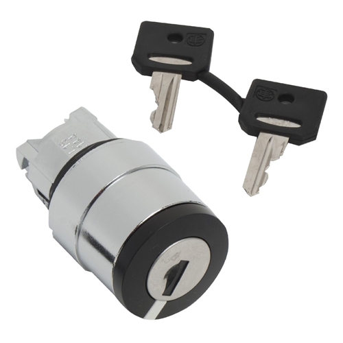 SCHNEIDER KEY SWITCH 2 POS SP/RETURN WITH KEY TYPE