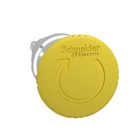 SCHNEIDER MUSHROOM HEAD PBUTTON 40MM YELLOW TURN
