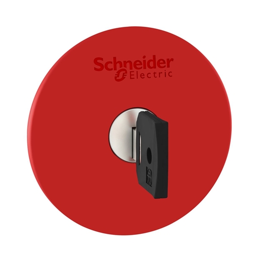 SCHNEIDER E-STOP PUSHBUTTON 60MM C/W KEY