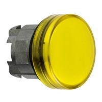 Schneider Electric yellow pilot light head ?22 pla